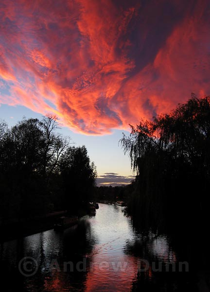Sunset on the River Cam