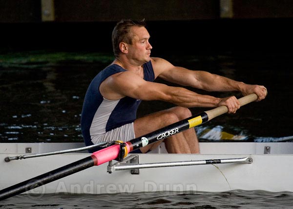 A rower in the Cambridge Town Bumps